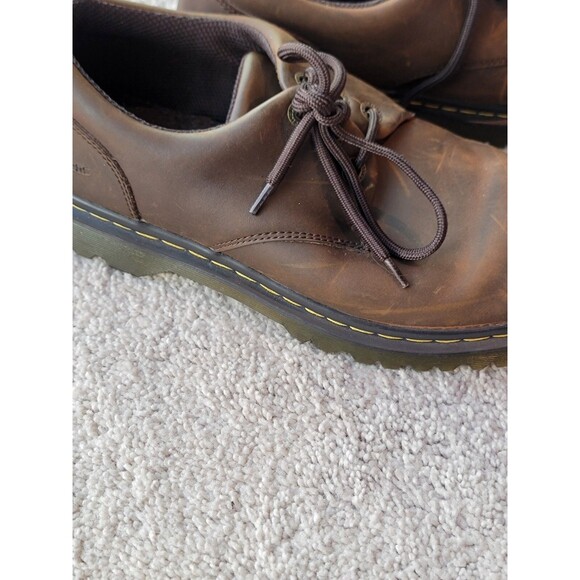 Dr MARTENS KENT Derby Shoe Brown Leather Casual Oxford US Size 10 UK 9 0015 - Picture 6 of 8